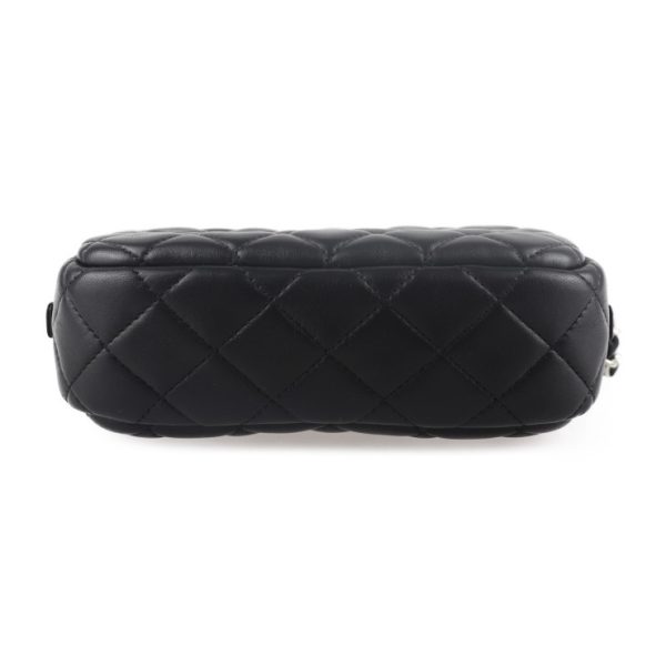 2011063007162 4 Chanel Camera Case Matelasse Shoulder Bag Black