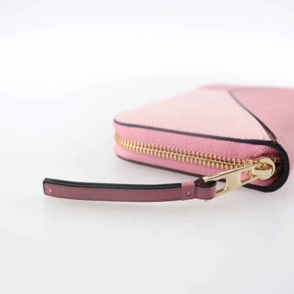 2011063007188 5 Loewe Puzzle Calf Leather Long Wallet Soft Pink