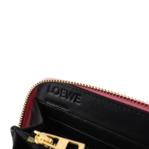 2011063007188 8 Loewe Puzzle Calf Leather Long Wallet Soft Pink