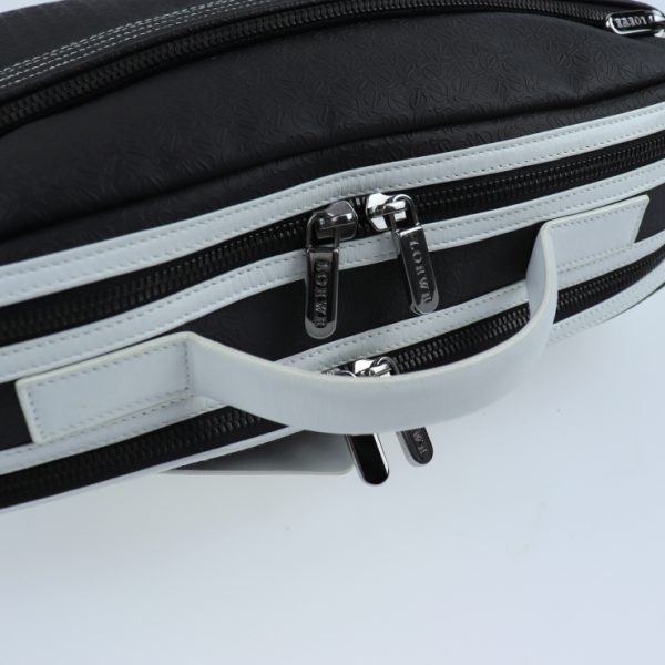 2014013002070 6 Loewe Anagram PVC Leather Backpack Black White