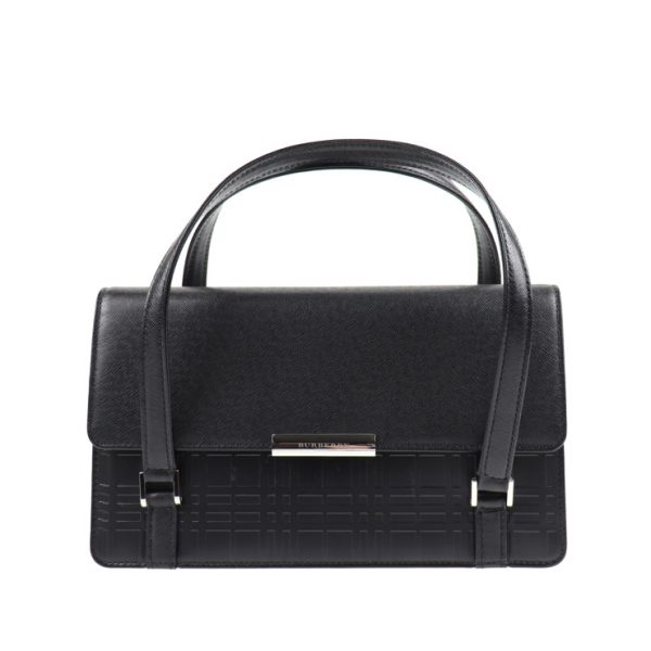 2014043002192 1 Burberry Leather Handbag Black