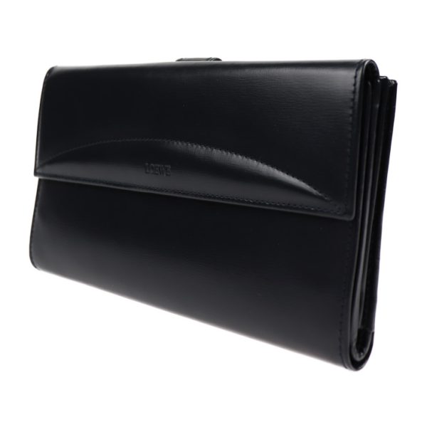 2014043002199 2 Loewe Bifold Leather Wallet Navy