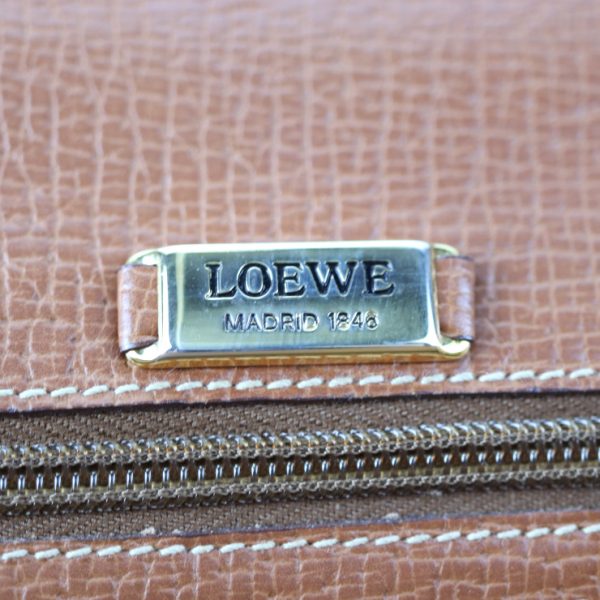 2014073002223 9 Loewe Barcelona Leather Business Bag Brown