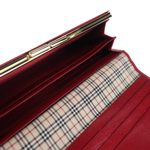 2014103007252 5 Burberry Leather Wallet Red