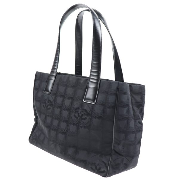 2015043007250 2 Chanel Travel Line PM Tote Bag Canvas Black