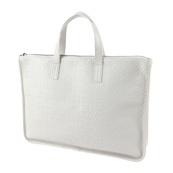 2015053001130 2 Loewe Anagram Leather Handbag Ivory