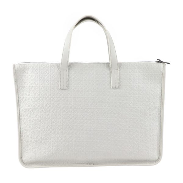 2015053001130 3 Loewe Anagram Leather Handbag Ivory