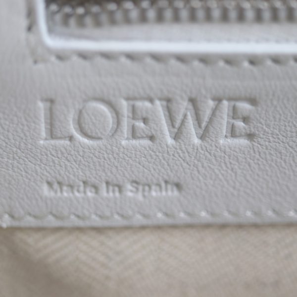 2015053001130 9 Loewe Anagram Leather Handbag Ivory