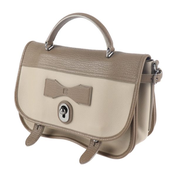 2015063001207 2 Loewe 2WAY Leather Handbag Greige