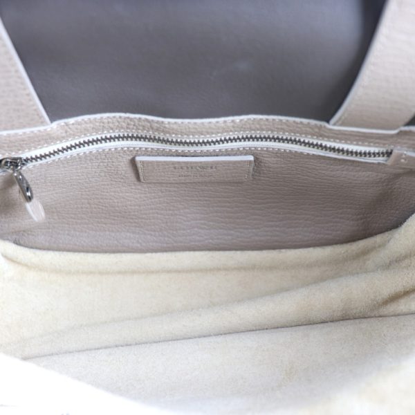 2015063001207 7 Loewe 2WAY Leather Handbag Greige