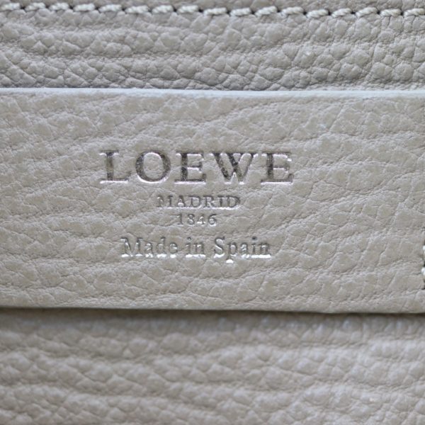 2015063001207 8 Loewe 2WAY Leather Handbag Greige