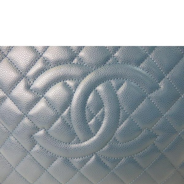 20152 7 Chanel GST Tote Bag Blue