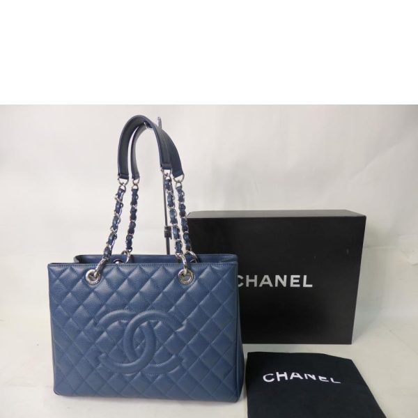 20152 8 Chanel GST Tote Bag Blue