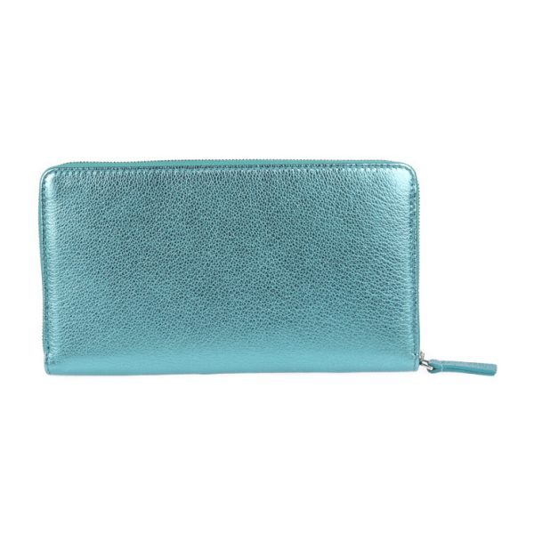 2016123002332 3 Balenciaga Everyday Leather Long Wallet Turquoise