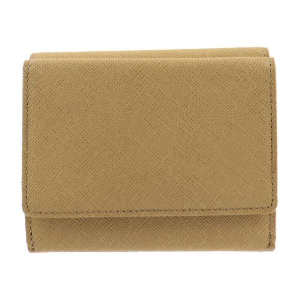 2017033002112 3 Burberry Leather Tri fold Wallet Beige