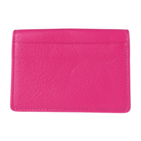 2018113002312 3 Balenciaga Paper Leather Card Case Fuchsia