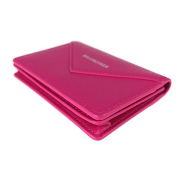 2018113002312 6 Balenciaga Paper Leather Card Case Fuchsia