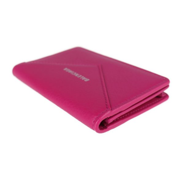 2018113002312 7 Balenciaga Paper Leather Card Case Fuchsia