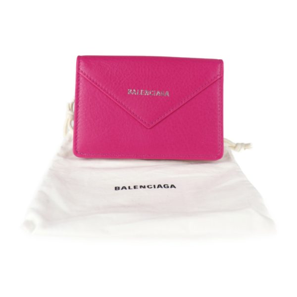 2018113002312 8 Balenciaga Paper Leather Card Case Fuchsia