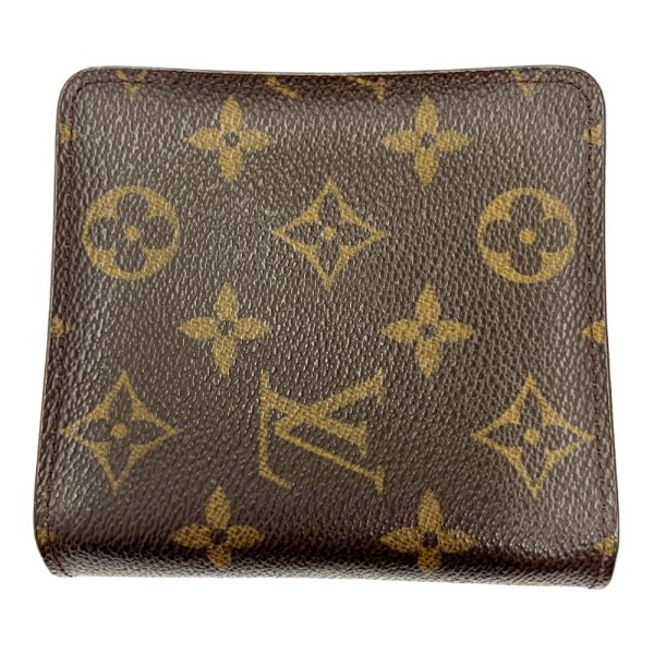 201888 4 Louis Vuitton Monogram Compact Zip Bifold Wallet Brown