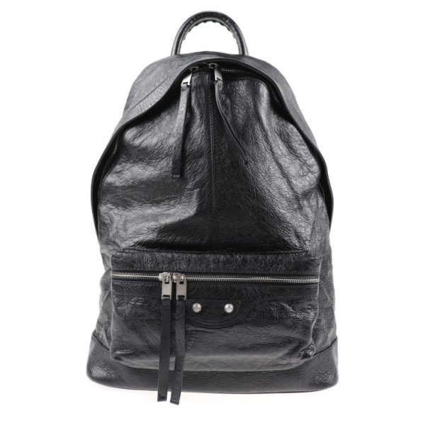 2019023007246 1 Balenciaga Rucksack Leather Backpack Black