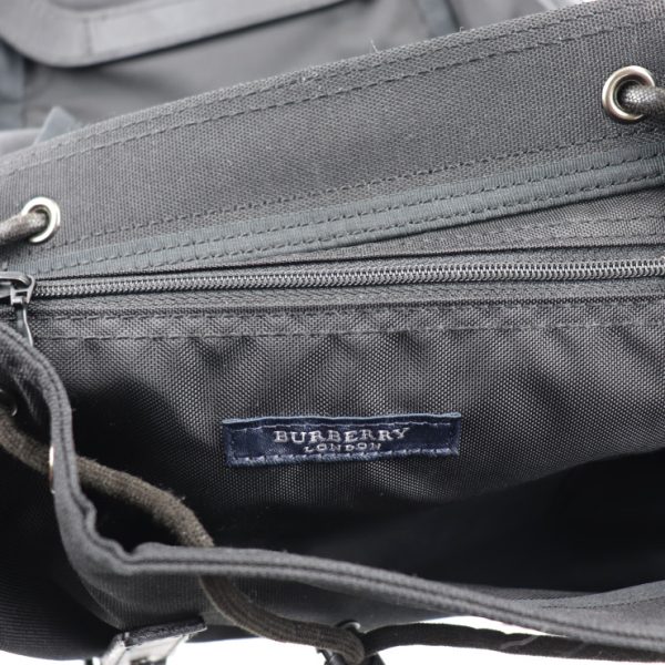 2019053002157 9 Burberry Canvas Leather Backpack Black