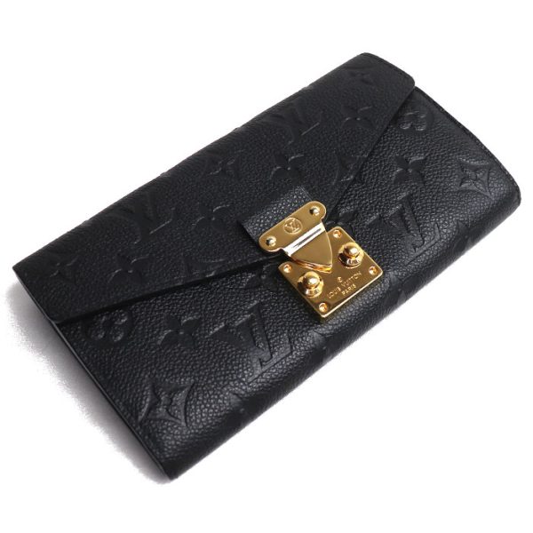 2020 349 1 LOUIS VUITTON Portefeuil long wallet Empreinte M62458 black