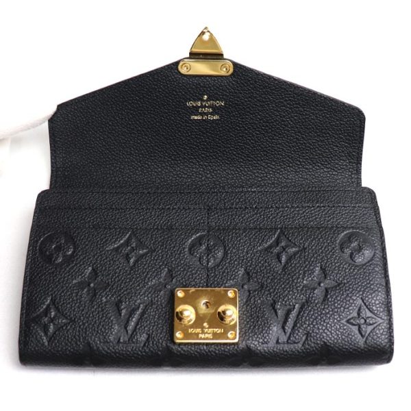 2020 349 3 LOUIS VUITTON Portefeuil long wallet Empreinte M62458 black