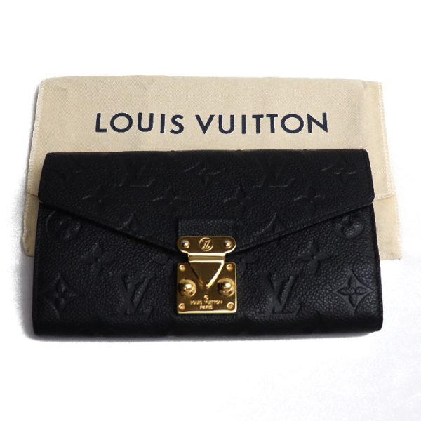 2020 349 8 LOUIS VUITTON Portefeuil long wallet Empreinte M62458 black