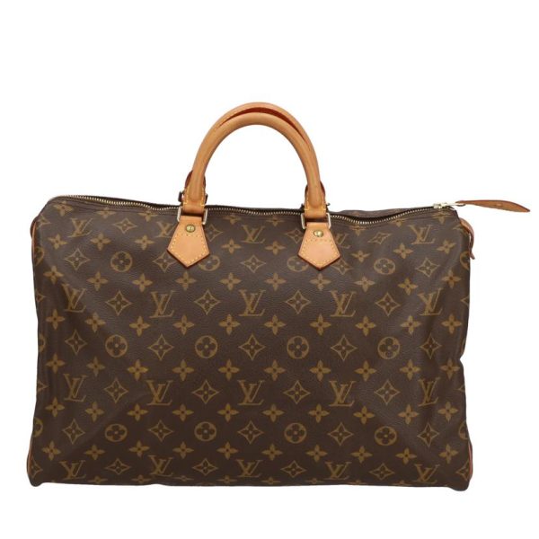 20206 1 Louis Vuitton Old Speedy 40 Monogram Handbag Brown