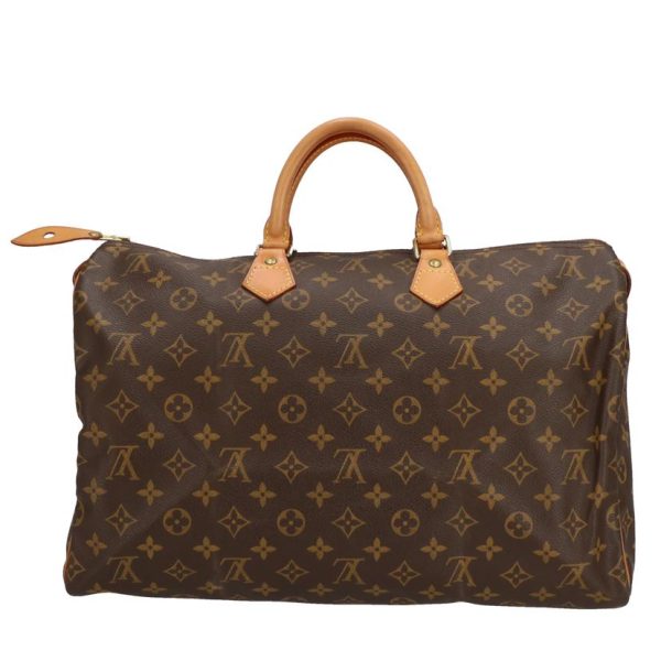 20206 2 Louis Vuitton Old Speedy 40 Monogram Handbag Brown