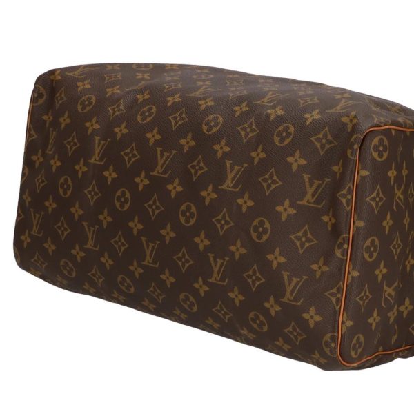 20206 3 Louis Vuitton Old Speedy 40 Monogram Handbag Brown