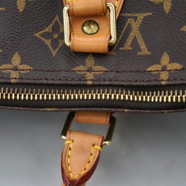 20206 9 Louis Vuitton Old Speedy 40 Monogram Handbag Brown