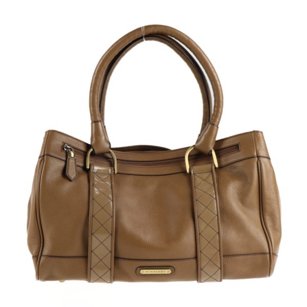 2021073002262 1 Burberry Leather Tote Bag Brown