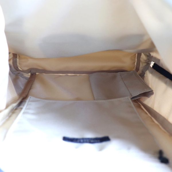 2021073002263 6 Burberry Canvas Leather Backpack Light Khaki Brown