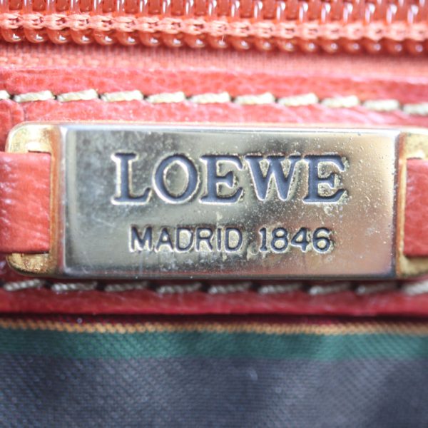 2021073002296 8 Loewe Twist Leather Handbag Brown Orange