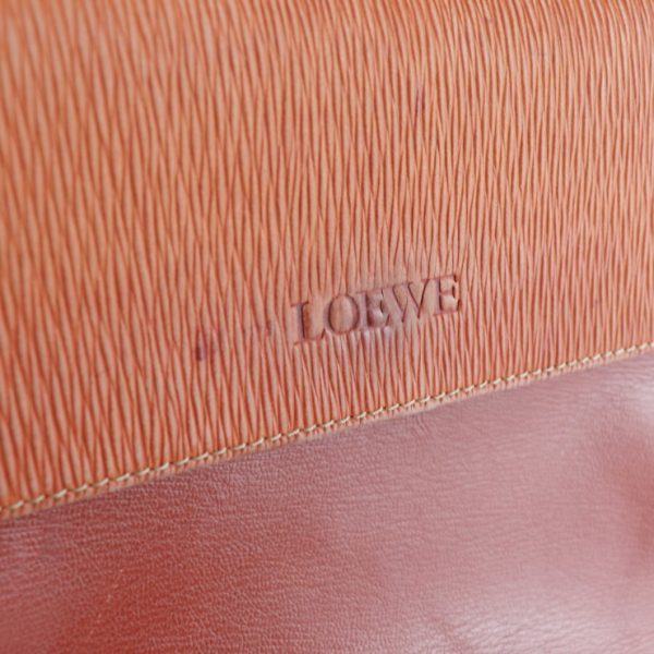 2021073002296 9 Loewe Twist Leather Handbag Brown Orange