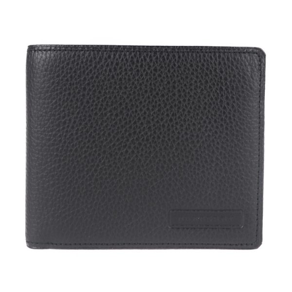 2021103002306 1 Burberry Leather Bifold Wallet Black