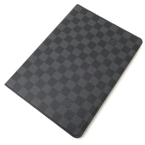 2022 431 8 2 LOUIS VUITTON Air2 Folio iPad Case Damier Graphite N61248 Gray