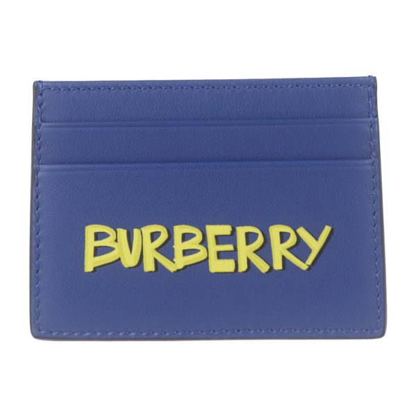 2022093002367 1 Burberry Leather Card Case Blue Yellow