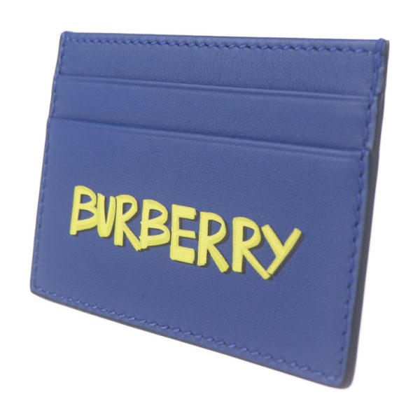 2022093002367 2 Burberry Leather Card Case Blue Yellow