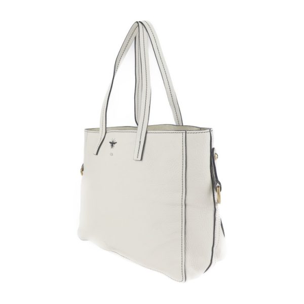 2022103007362 2 Dior D Bee Grain Calfskin Tote Bag Ivory