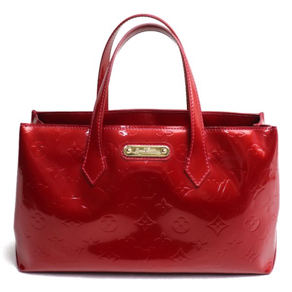 2023 1228 3 1229 LOUIS VUITTON Wilshire PM Handbag M93642 Vernis Red