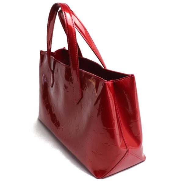 2023 1228 3 1230 LOUIS VUITTON Wilshire PM Handbag M93642 Vernis Red