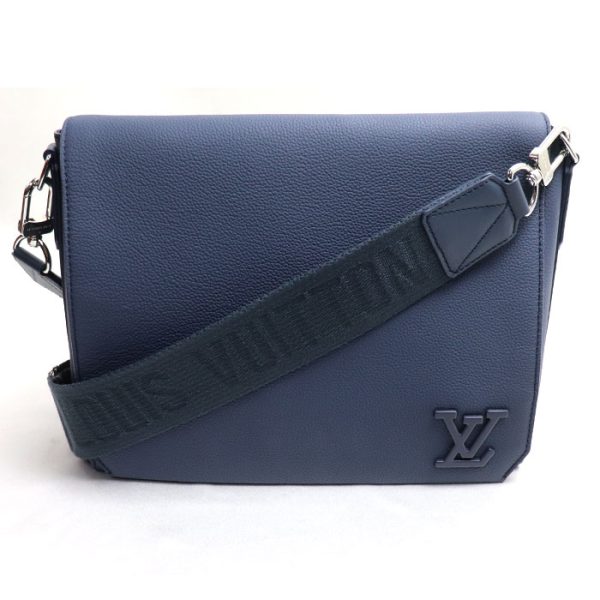 2023 1482 2 1483 LOUIS VUITTON Takeoff Shoulder Bag Aerogram Navy Blue