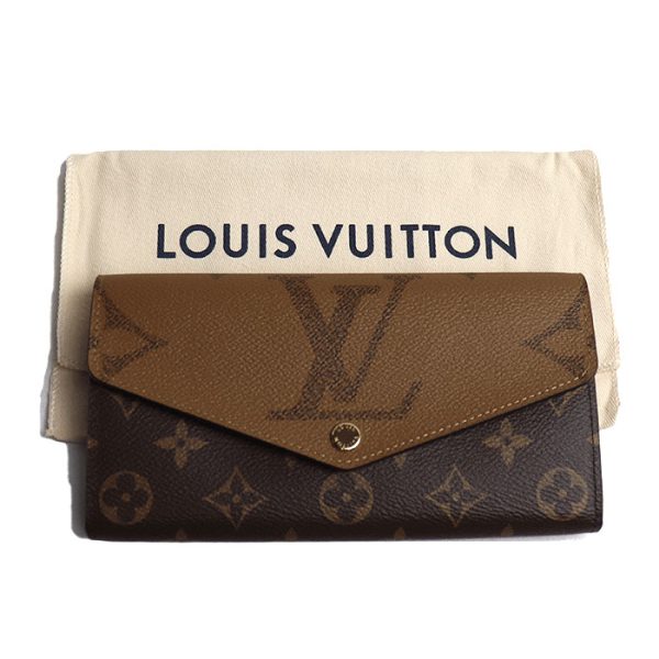 2023 1484 7 LOUIS VUITTON Portefeuille Sarah Wallet Giant Reverse Brown