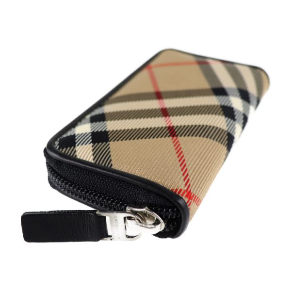 2023063002323 5 Burberry Canvas Leather Key Case Beige Plaid