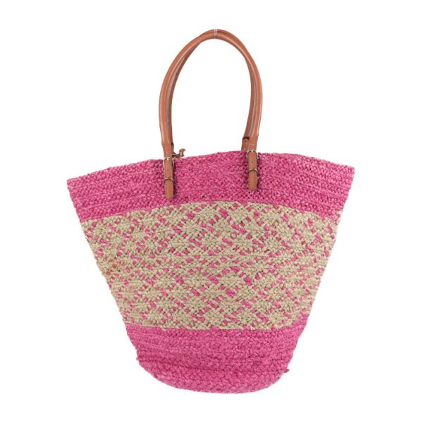 2023103001416 3 Balenciaga Straw Basket Bag Pink Beige