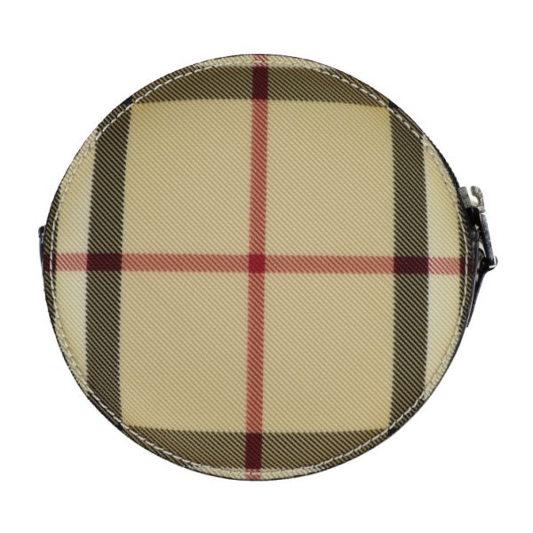 2023123002468 2 Burberry PVC Leather Coin Case Beige Check