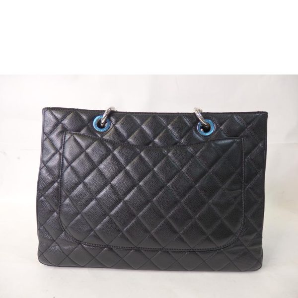 20237 3 Chanel GST Tote Bag Caviar Skin Black